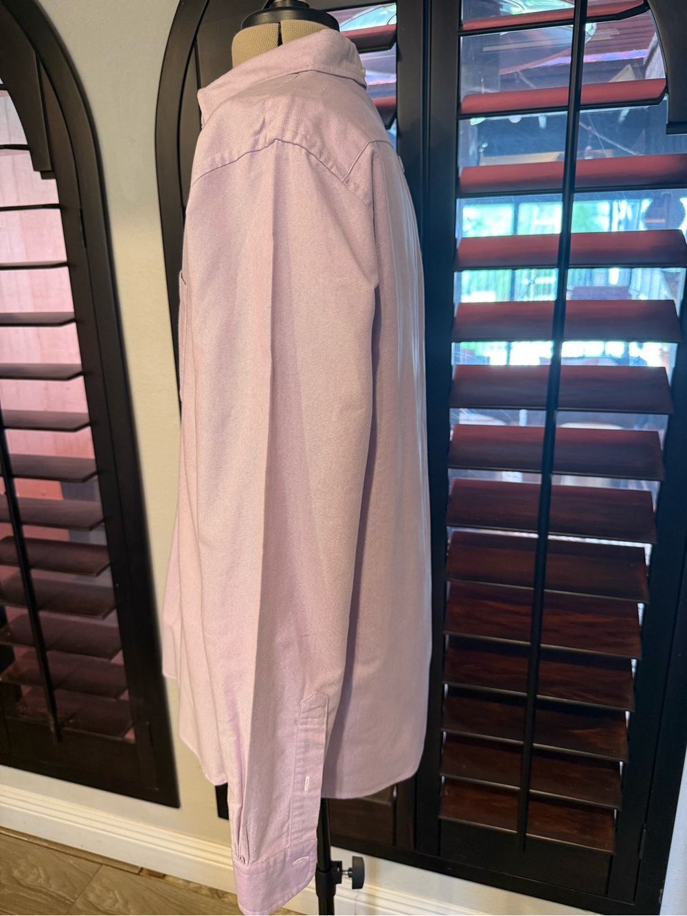 Brooks Brothers Red Fleece Oxford Shirt Mens XL Lavender Purple Button Down - Picture 3 of 6